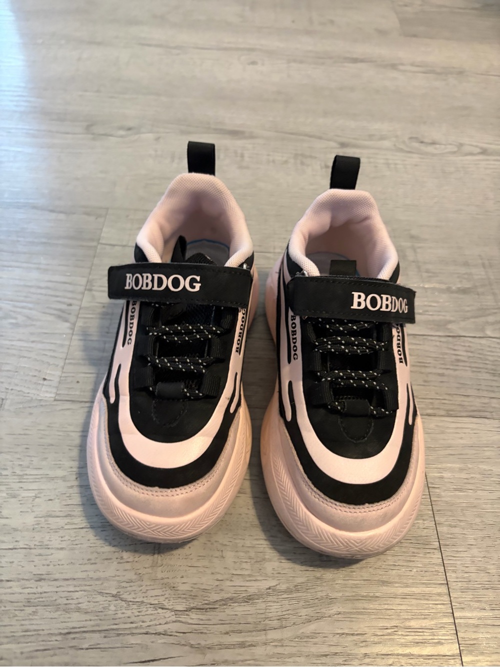 Kids Pink and Black Athletic Sneakers